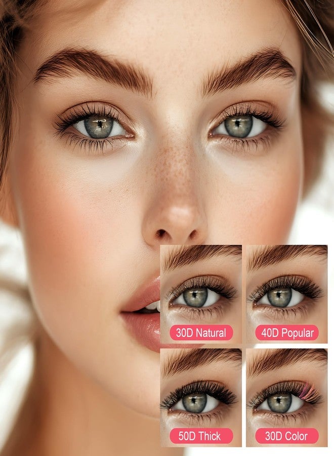 ValueBargain 600Pcs Colored Lash Clusters, Fluffy Colored Cluster Lashes Kit with D-Curl Eyelashes Volume, DIY Extensions Kit for Home Salon & Waterproof Wear - Image 4